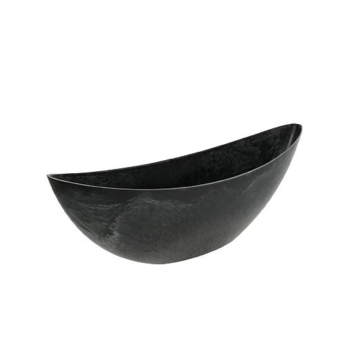 Muovivene antrasiitti soikea 39cm x 12,5cm K13cm 1 kpl