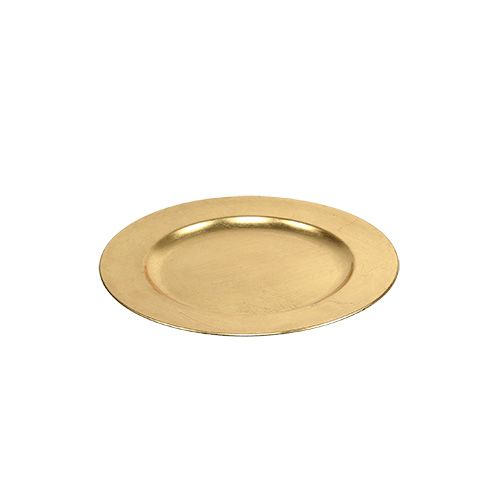 Muovilautaset kultaa Ø17cm 10p