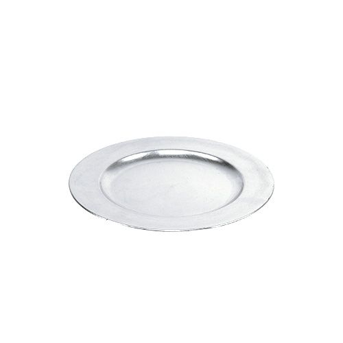 Muovilevyt hopea Ø17cm 10p