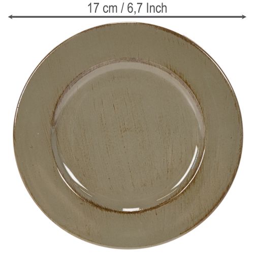 Pienet koriste- tai esillepanolautaset, 17 cm, 6 kpl | Floristik24.fi