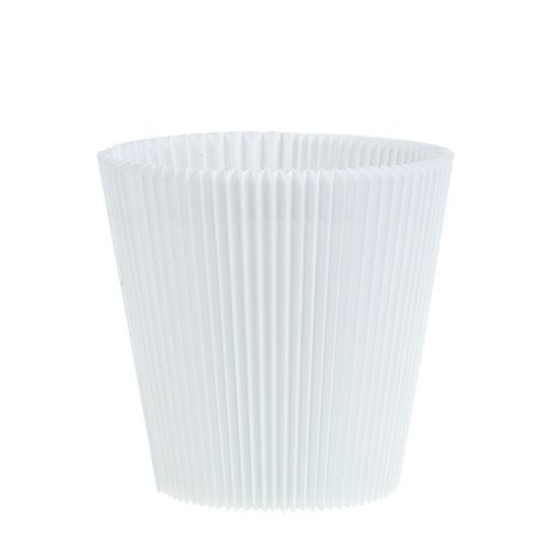 Laskostetut hihansuut valkoiset 12,5cm 100 kpl