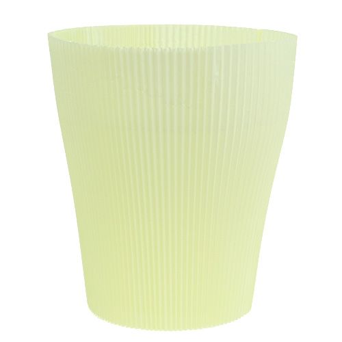Floristik24 Laskostetut hihansuut vaaleankeltaisia 18,5 cm 100 kpl.