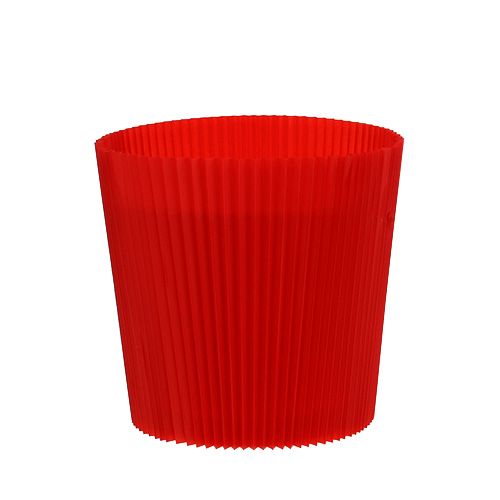 Floristik24 Laskostetut hihansuut punaiset 12,5cm 100 kpl