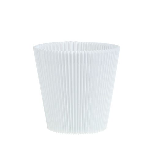 Laskostetut hihansuut valkoiset 10,5cm 100 kpl
