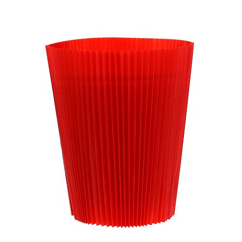 Floristik24 Laskostetut hihansuut punaiset 14,5cm 100 kpl