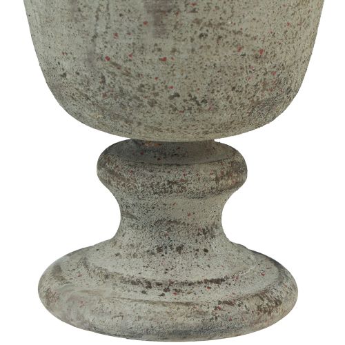 kohteita Cup antiikkimetallinen kuppimaljakko harmaa/ruskea Ø18,5cm 21,5cm