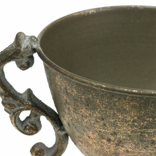 Metallinen pikari Antiikki Kulta Ø14cm K16cm | Floristik24.fi