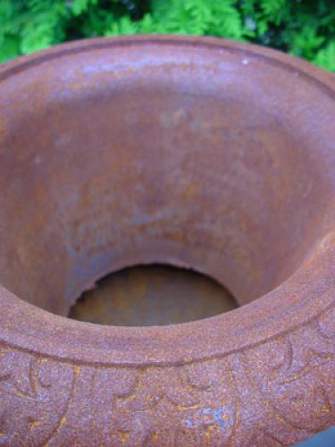 Floristik24 Valurautakuppi ruoste punainen H55cm Ø40cm