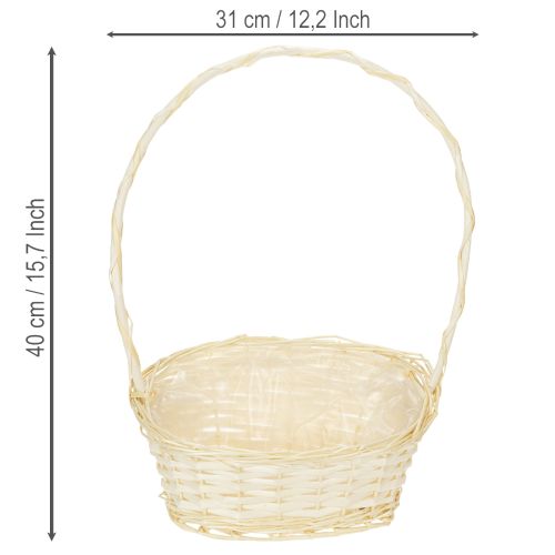 Lahjakori 27cm x 18cm K43cm valo | Floristik24.fi
