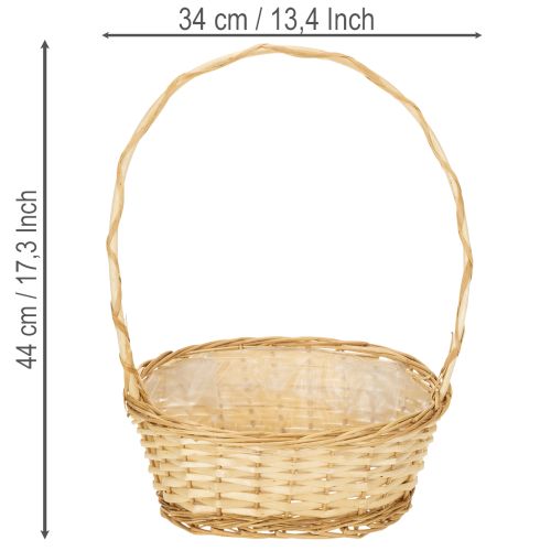 Lahjakori noin 30 cm x 23 cm, vaalea | Floristik24.fi