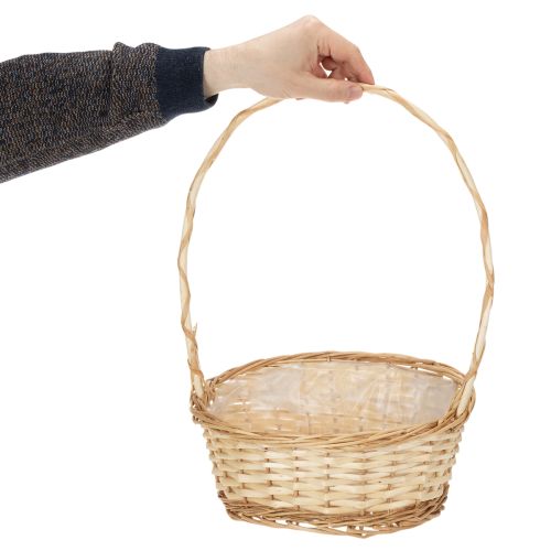Lahjakori noin 30 cm x 23 cm, vaalea | Floristik24.fi
