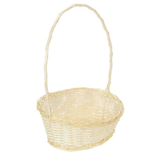 Lahjakori noin 38 cm x 27 cm, vaalea ostaa | Floristik24.fi
