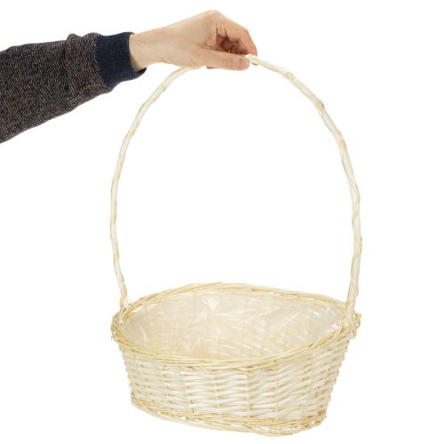 Lahjakori noin 38 cm x 27 cm, vaalea | Floristik24.fi