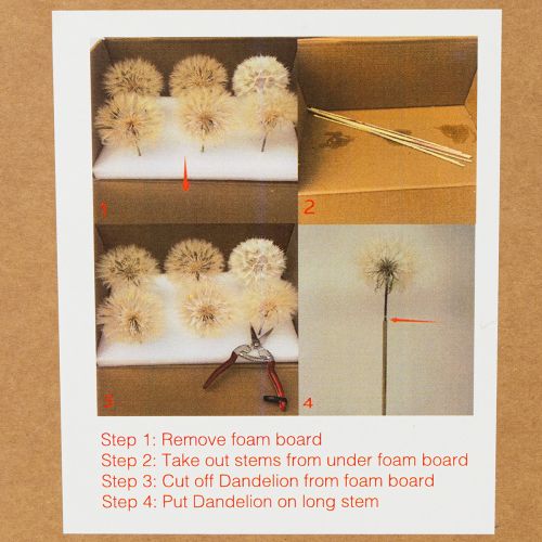 kohteita Keinotekoinen voikukka koristekukka moderniin sisustukseen, kodin asuste, 50 cm, 4 kpl