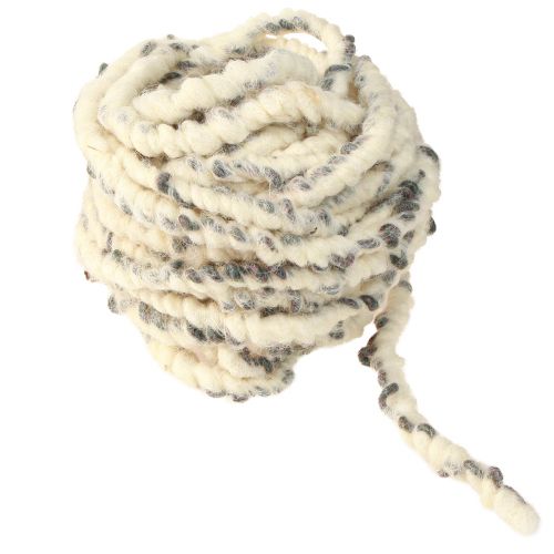 kohteita RAW cord lampaiden villa ja juuttivilla naruhuopa valkoinen harmaa 10m