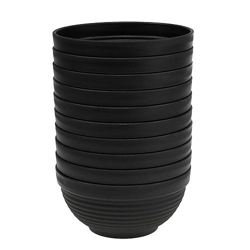 kohteita R-kulho muovia antrasiitti 19cm, 10 kpl