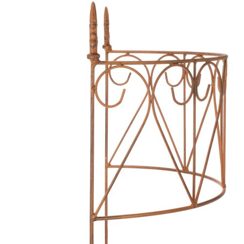 kohteita Metallinen puutarhasäleikkö kukkapenkkeihin ja monipuoliseen puutarhakoristeeseen, 60 cm