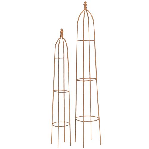 Trellis Metal Rust Look Obelisk 69/86cm 2 kpl setti