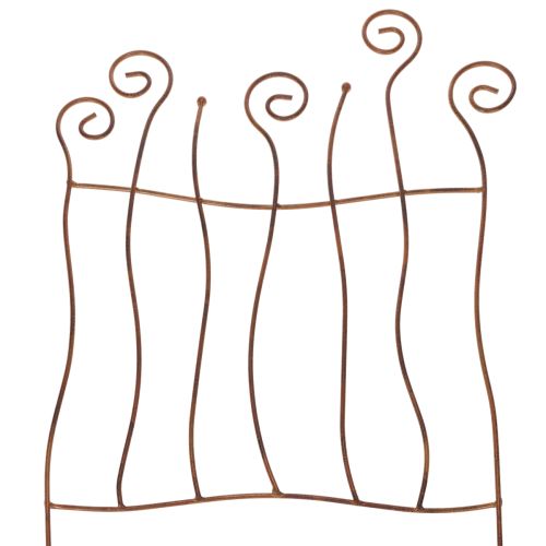 Säleikkö, kiipeilyapu, kaareva metalli, taiteellinen puutarhakoriste, 72 cm