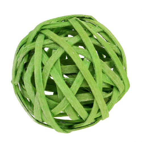 Floristik24 Rottinki pallo jousenvihreä Ø4cm 12kpl