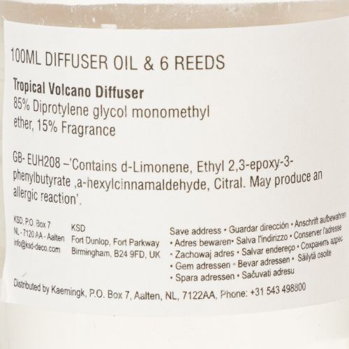 kohteita Huonetuoksudiffuusori eksoottisella kookoksen ja mangon tuoksulla pitkäkestoiseen raikkauteen kotona, 19 cm, 2 kpl