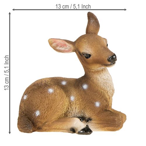 Peurakoriste, vasahahmo, pöytäkoriste, 13 × 6,5 × 12 cm, 3 kpl | Floristik24.fi