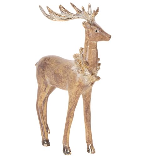 Koristeellinen peurahahmo sarvineen, seisova, joulukoriste, 28 cm ostaa | Floristik24.fi