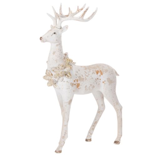 Koristeellinen peurahahmo käpykoristeen kera talvikoristeeseen, 49 cm