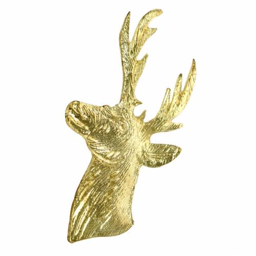 kohteita Koristeellinen poron rintakuva kultainen metalli 8cm × 4,8cm 8kpl