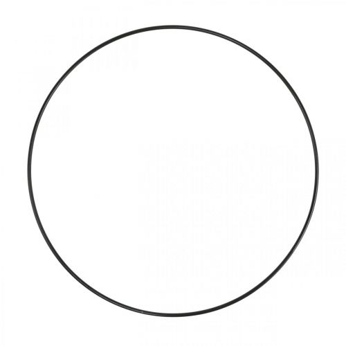 Metallisormuskoristesormus Scandi sormusdeco loop musta Ø25cm 4kpl