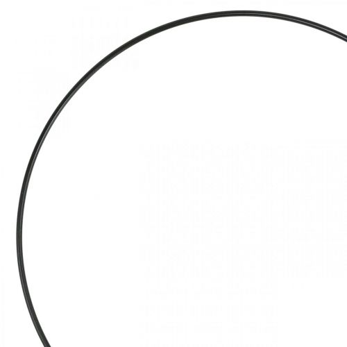 Metallisormuskoristesormus Scandi sormusdeco loop musta Ø25cm 4kpl