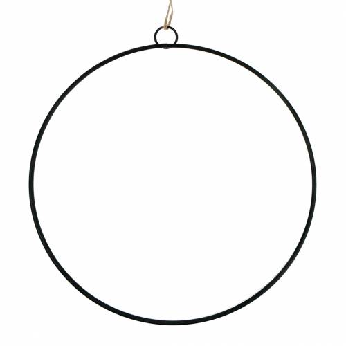 Floristik24 Koristesormus ripustamiseen musta Ø35cm 4kpl