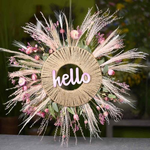 Floristik24 Ball Amaranth, Gomphrena Globosa, Kesäkukka, Kuivikukka Pinkki L49cm 50g