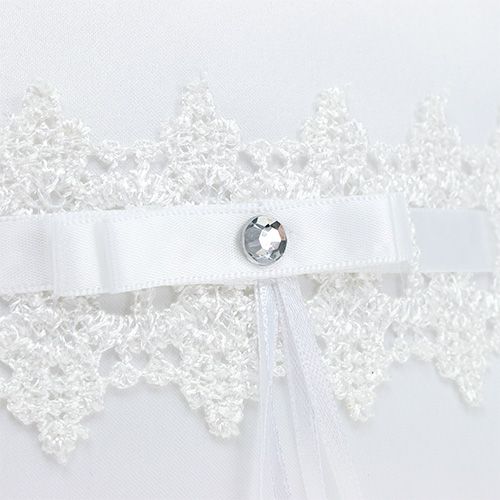 Floristik24 Rengastyyny 20cm x 20cm valkoinen