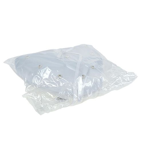 Floristik24 Rengastyyny sydämen muotoinen 18cm valkoinen