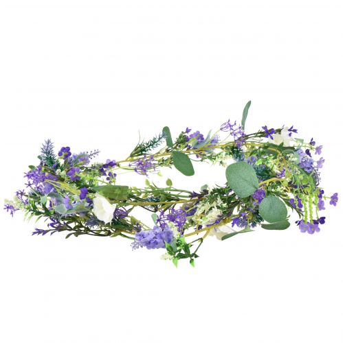 kohteita Romanttinen kukka seppele laventelin violetti valkoinen 194cm