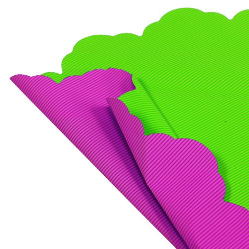 Floristik24 Rondella Ø48cm kaksivärinen vaaleanpunainen-vihreä 50kpl