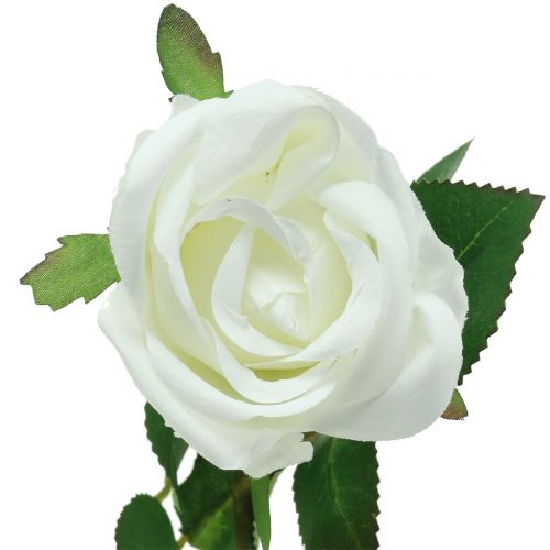 Floristik24 Ruusunvalkoinen 44cm koristeluun 6kpl