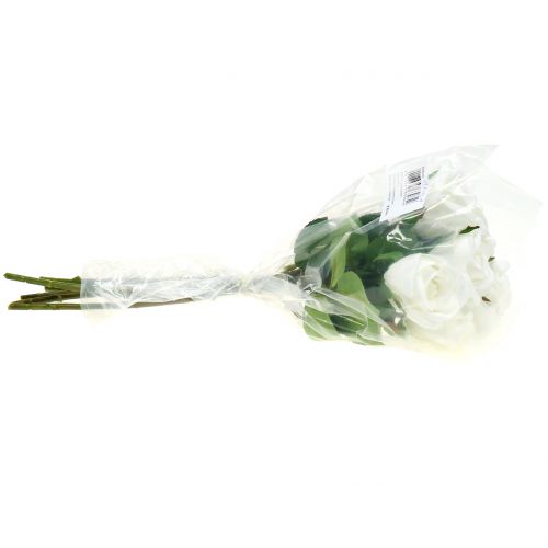 Floristik24 Ruusunvalkoinen 44cm koristeluun 6kpl