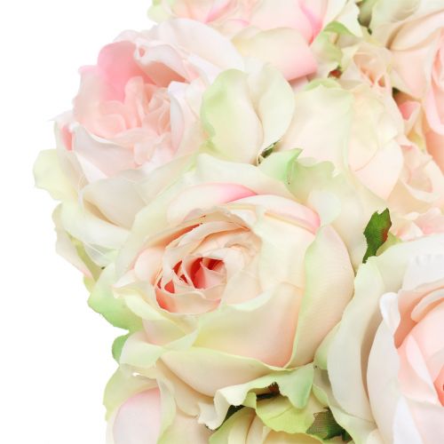 Floristik24 Rosary crème / vaaleanpunainen Ø30cm