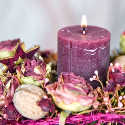 Floristik24 Ruusut antiikki pinkki, silkkikukat, tekokukat L23cm 8 kpl