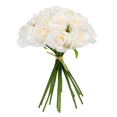 Floristik24 Ruusukimppu valkoinen Ø26cm