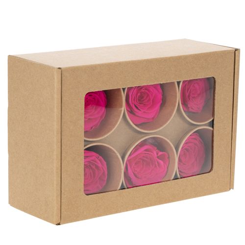 kohteita Säilöttyjä ruusukoristeita, aitoja kukkia pöytäkoristeluun, ainutlaatuisia ja kestäviä kukkia, 5 cm, 6 kpl