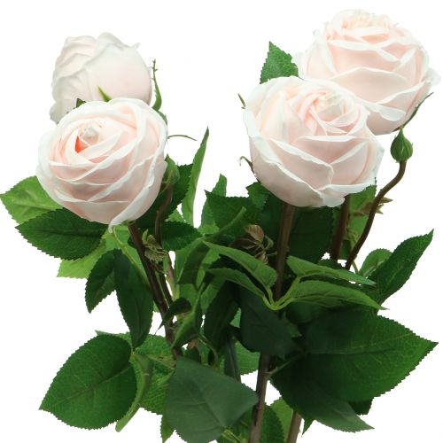 Floristik24 Ruusukimppu pehmeä pinkki 65cm 4 kpl