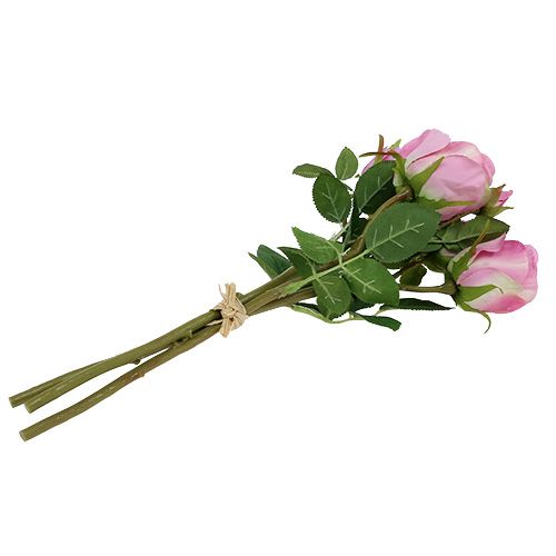 Floristik24 Ruusukimppu vanan vaaleanpunainen 40cm