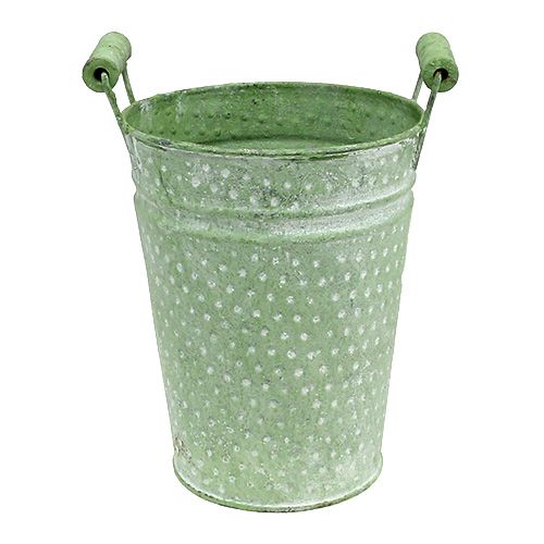 Ruusupannu kahvoilla Ø14,5cm H19cm vihreä | Floristik24.fi