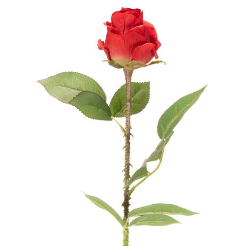 Ruusunoksa silkkikukka keinotekoinen ruusu punainen 72cm 3kpl | Floristik24.fi