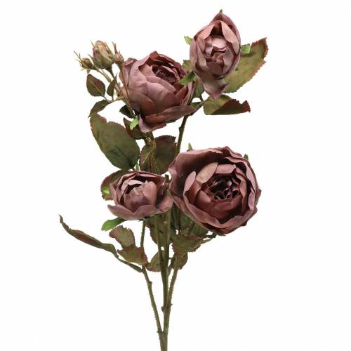 Floristik24 Ruusun oksa keinotekoinen violetti 76cm