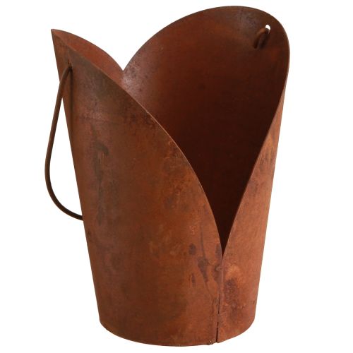 kohteita Ruosteinen koristesydän metallikahvalla ripustamiseen 12×15,5cm 2kpl