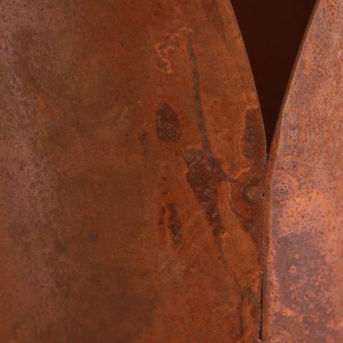 kohteita Ruosteinen koristesydän metallikahvalla ripustamiseen 12×15,5cm 2kpl